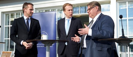 Kristian Jensen, Børge Brende and Timo Soini 2016