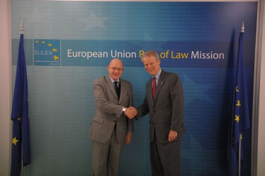U.S. Ambassador to Kosovo Greg Delawie visited EULEX Headquarters 2015
