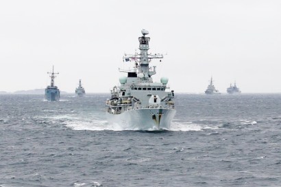 UK RN in NATO excercise Norway 2016