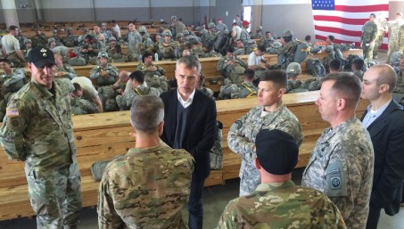 Secretary General Stoltenberg visited Fort Bragg in North Carolina April 5 2016