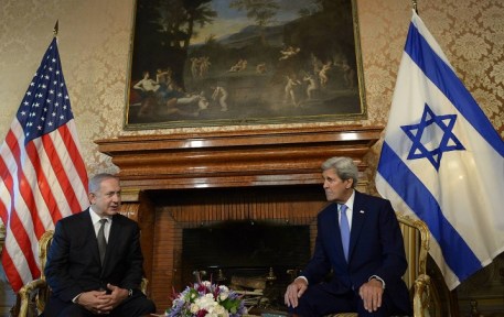 U.S Secretary of State Kerry and PM Netanyahu Rome June 27 2016
