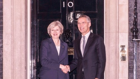 Bilateral meeting between NATO Secretary General Jens Stoltenberg and Prime Minister Theresa May