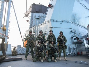 Royal Dutch Marines on the Frigate Bayern June 2015 EU NAVFOR